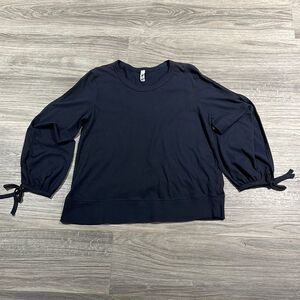 W by Wilt soft cotton sweatshirt with ties in wrist